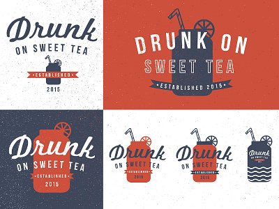Logo Rejects branding drunk jar lemon logo mason jar sweet tea tea