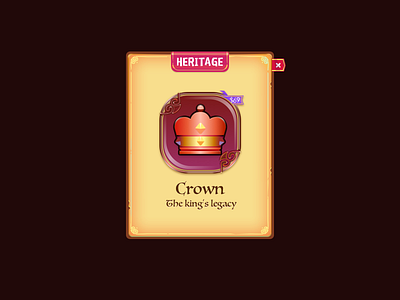 Crown crown game icon magic metal ui