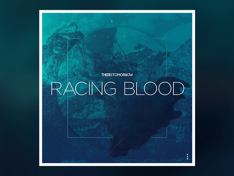 Racing Blood Single Art abstract album art ink
