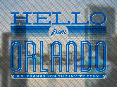 Hello From Orlando