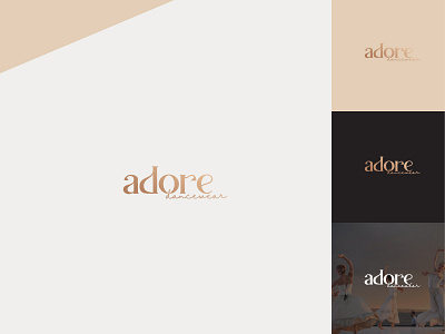 Adore Dancewear branding design graphic design logo luxury typography