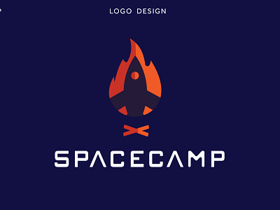 spacecamp logo design brand branding bussines design illustration logo minimalist modern vector
