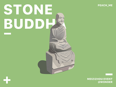 Stone Buddha buddha character illustration stone