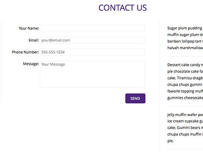 Contact form contact form