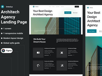 Interiuz - Architech Agency Landing Page