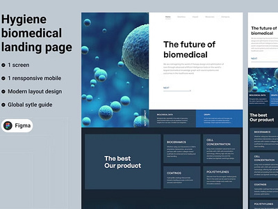 Hygiene - biomedical landing page