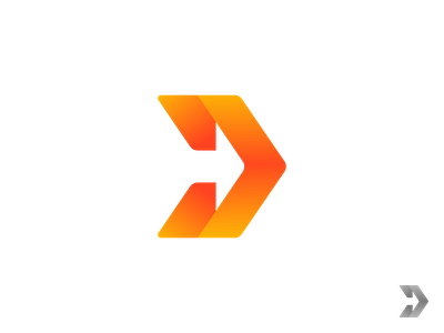 Letter D Arrow Right brand branding design flat graphic graphic design logo logotype monogram symbol design