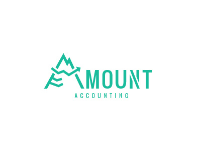Amount a accounting agency bookkeeping brokerage consulting data economics finance logo logo designer stocks