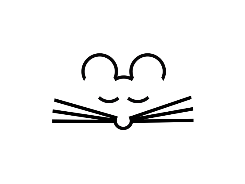 Logoholique Mouse 2d animal animation book line art logo logo designer mouse negative space