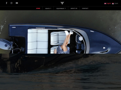 Tiamat-Boats-Site black boat boating boats css html js speed boat ui webdesign wordpress