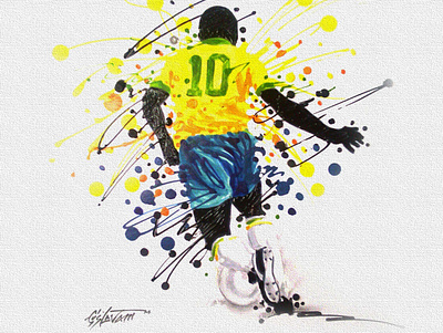 Rei Pelé illustration