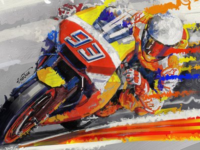 Marc Márquez • MotoGP illustration