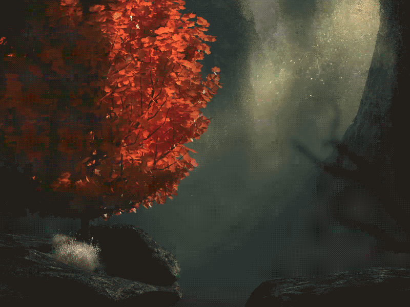 Forrest Tree android animation forrest game gif ios iphone parallax particles scene tree