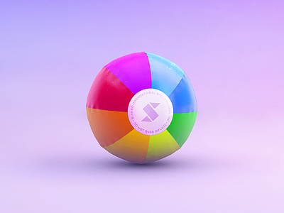 Skala Ball 3d ball baloon beach colorful icon render skala texture