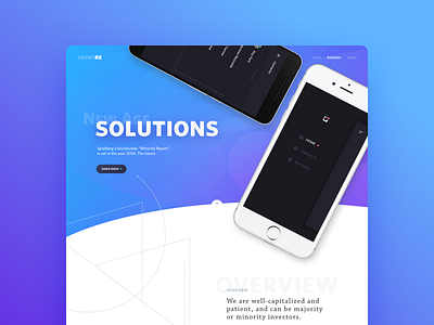 Header mockup about gradient iphone mockup new solutions ui web