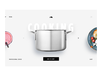 Cooking Items Landing Page