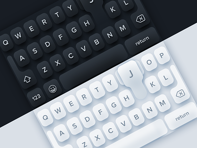 Dark/Light Mobile Keyboards
