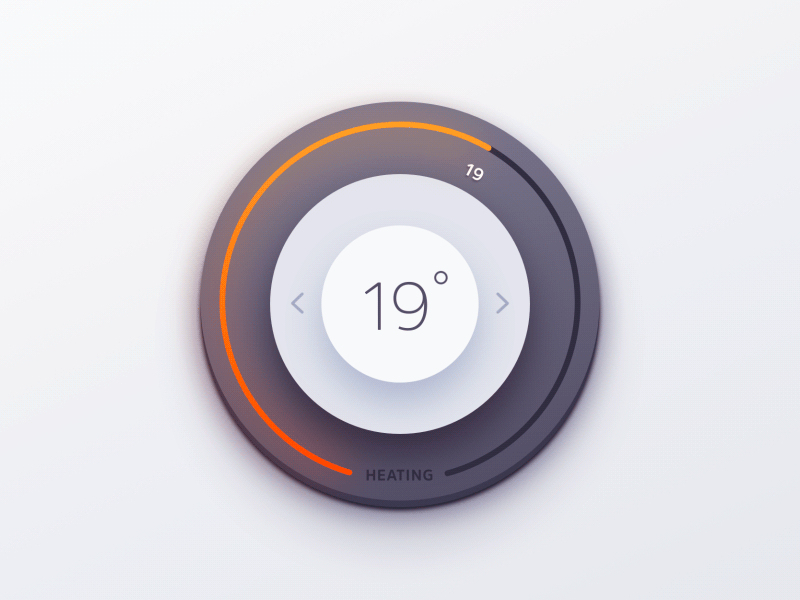 Thermostat Knob UI