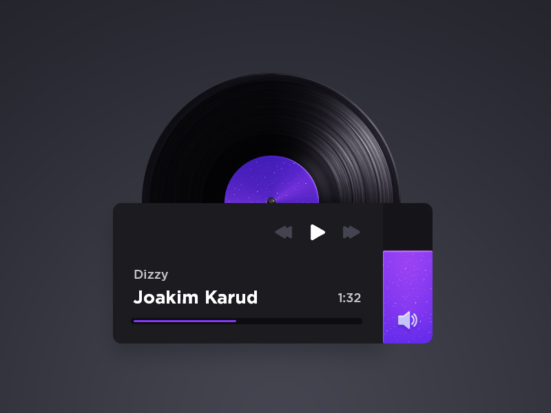 Vinyl Music Player by Voicu Apostol on Dribbble