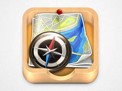 Navigation Icon android app colorful concept design devices gps graphic illustration interface iphone map mobile phone photoshop pixel smartphone store