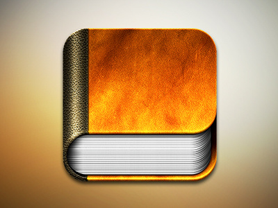 Book Icon ver.1 3d apple colorful icon illustration iphone journal mobile note notepad photoshop pixel realistic store