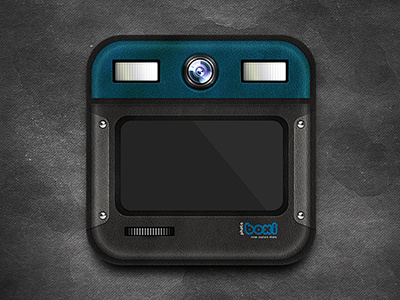 PhotoBoxi Icon 3d boxi camera illustration ios iphone photo photoshop pixel rendering video