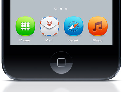iOS concept apple icons ios iphone