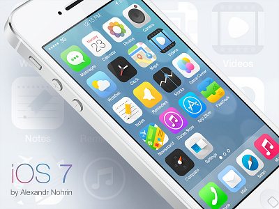 iOS 7 icons apple concept icons illustration ios7 iphone