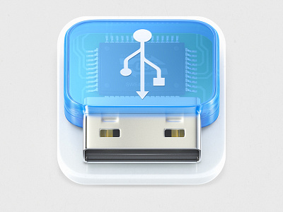 USB icon app drive flash icon ios usb