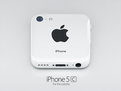 iPhone 5c white icon