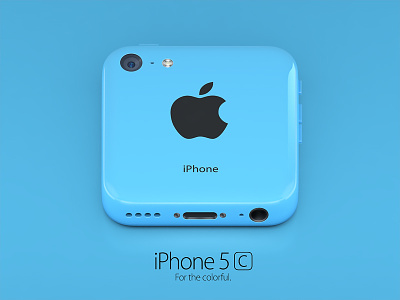 iPhone 5c blue icon