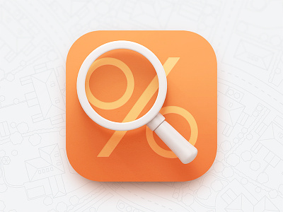 Xploro Icon v2 apple deal discount icon ios7 iphone magnifier map orange scout search xploro