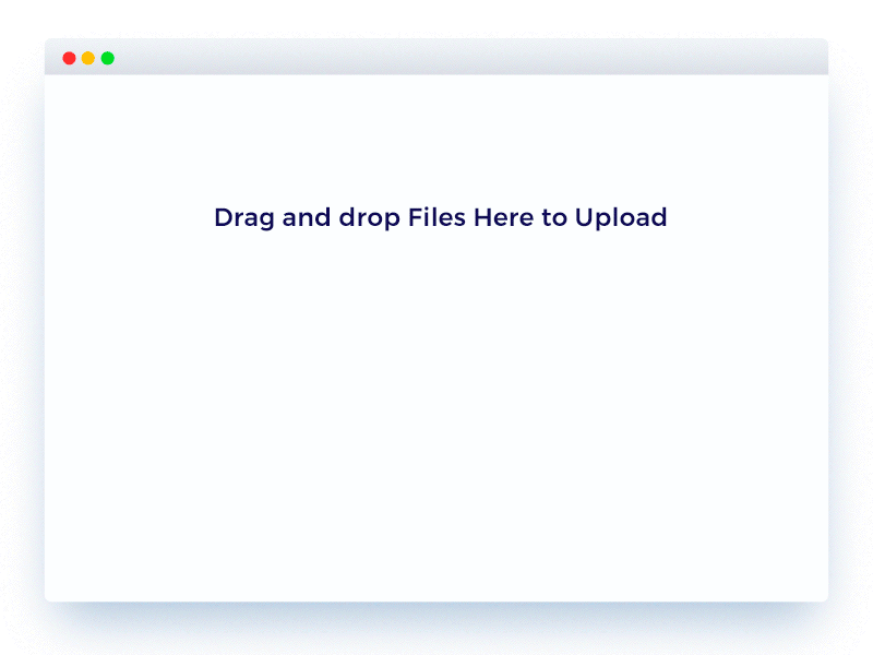Drop Files Here animation cloud drag drive drop dropbox files psd upload