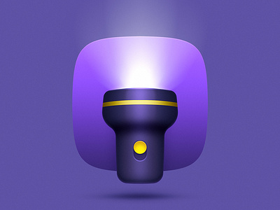 Flashlight icon concept