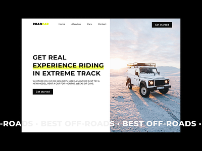 Car experience riding car design experience extreme mountain riding ui ux web