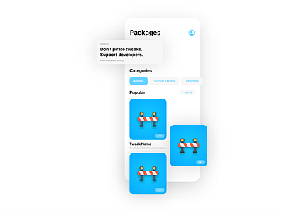 PostBox - Packages adobe xd design flat ios ui