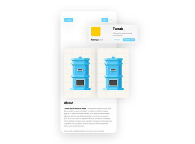 PostBox - Tweak adobe xd design flat ios ui