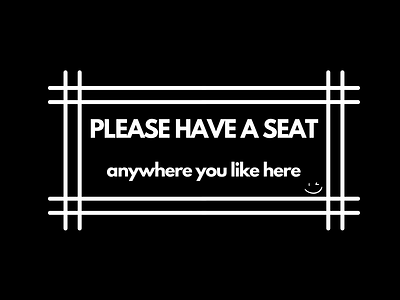 Please have a seat [joke]