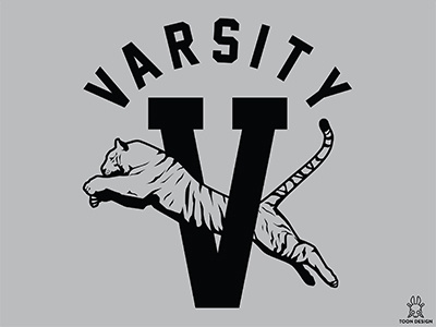 Varsity college joachimberg tiger toondesign varsity