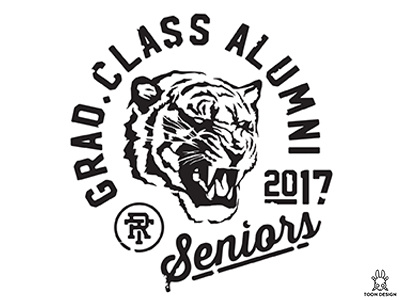 Grad Class Alumni alumni seniors tiger toon design