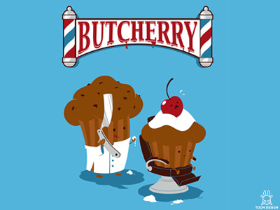 Butcherry barber blade butcherry cherry muffin