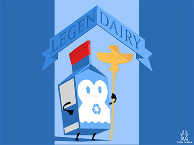 Legendairy carton dairy hero legend legendary milk roman soldier
