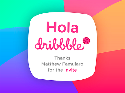 Hola dribbble!