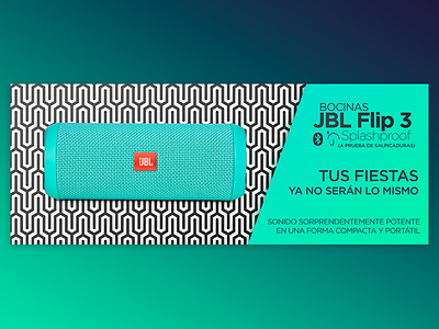 Web Banner for Online Store - JBL Flip 3 Speakers