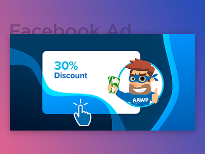 Facebook Ad for AAWP (Variation) aawp ad ads amazon click colors discount facebook fb gradients leas post