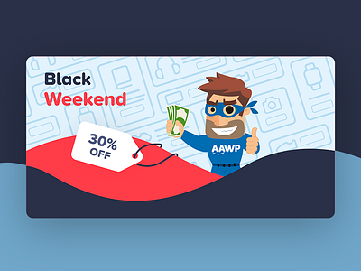 Black Friday - Social Media Ad for AAWP aawp ad ads black coupon discount facebook fb friday instagram instagram post waves