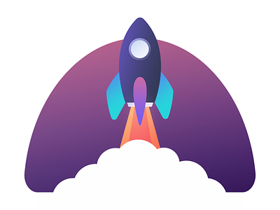 To the infinite and beyond - Cool Rocket ;) beautiful boost colors cool gradients graphic icon illustration rocket space