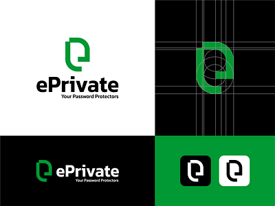 ePrivate Identity Design brand branding design dribbble graphic graphic design logo password protection visual design