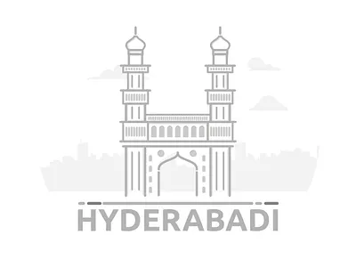 Charminar Illustration design dribbble flat graphic hyderabad hyderabadtourism illustration landmark lineart minimal simplicity vector