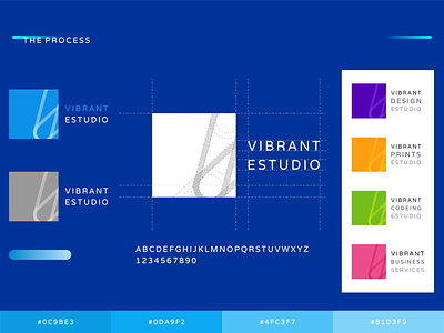 Vibrant Estudios - Branding Process agency brand branding design dribbble estudio logo vibrant visual identity